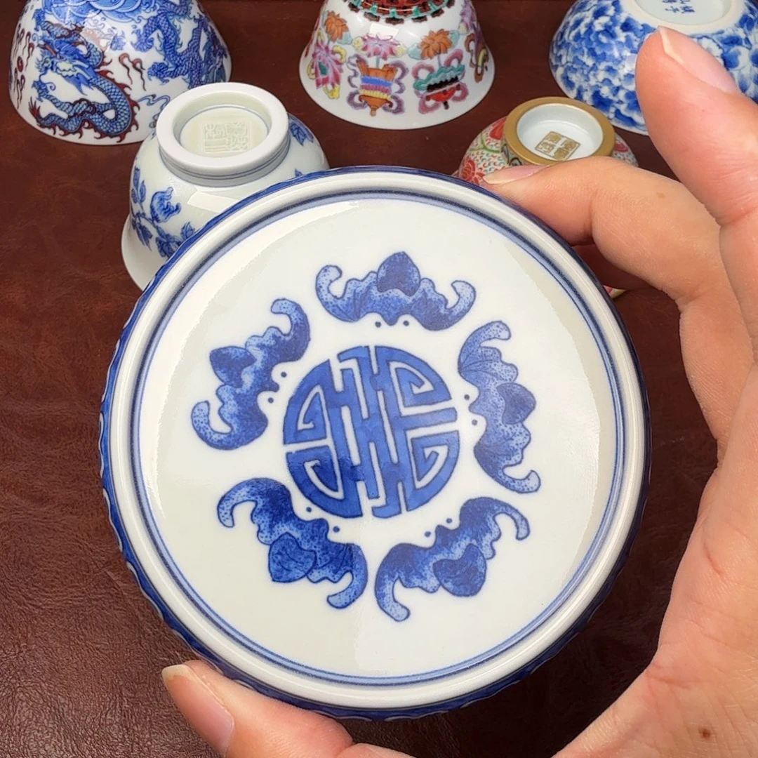 看***看现代景德镇全手工全手绘茶具