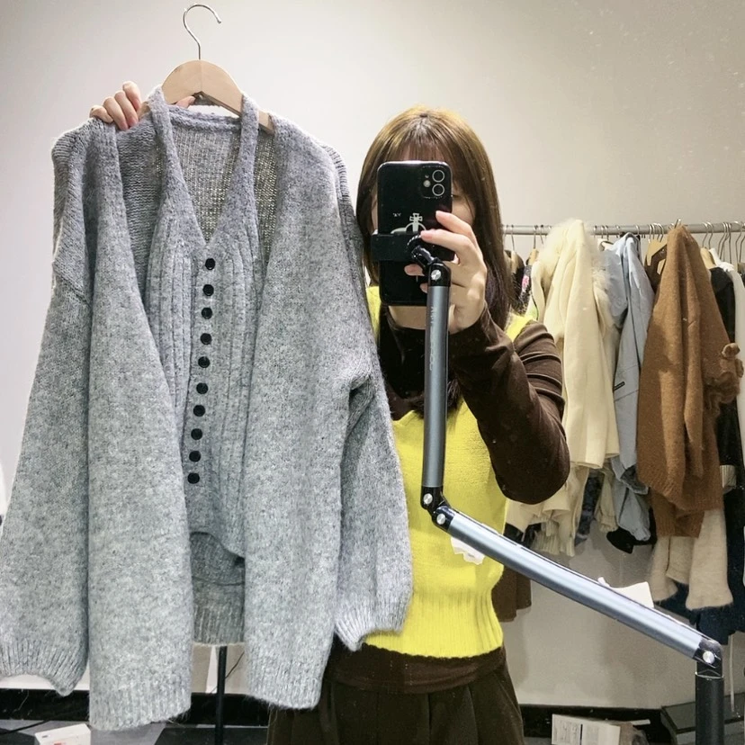 【闪购商品】灰色开衫