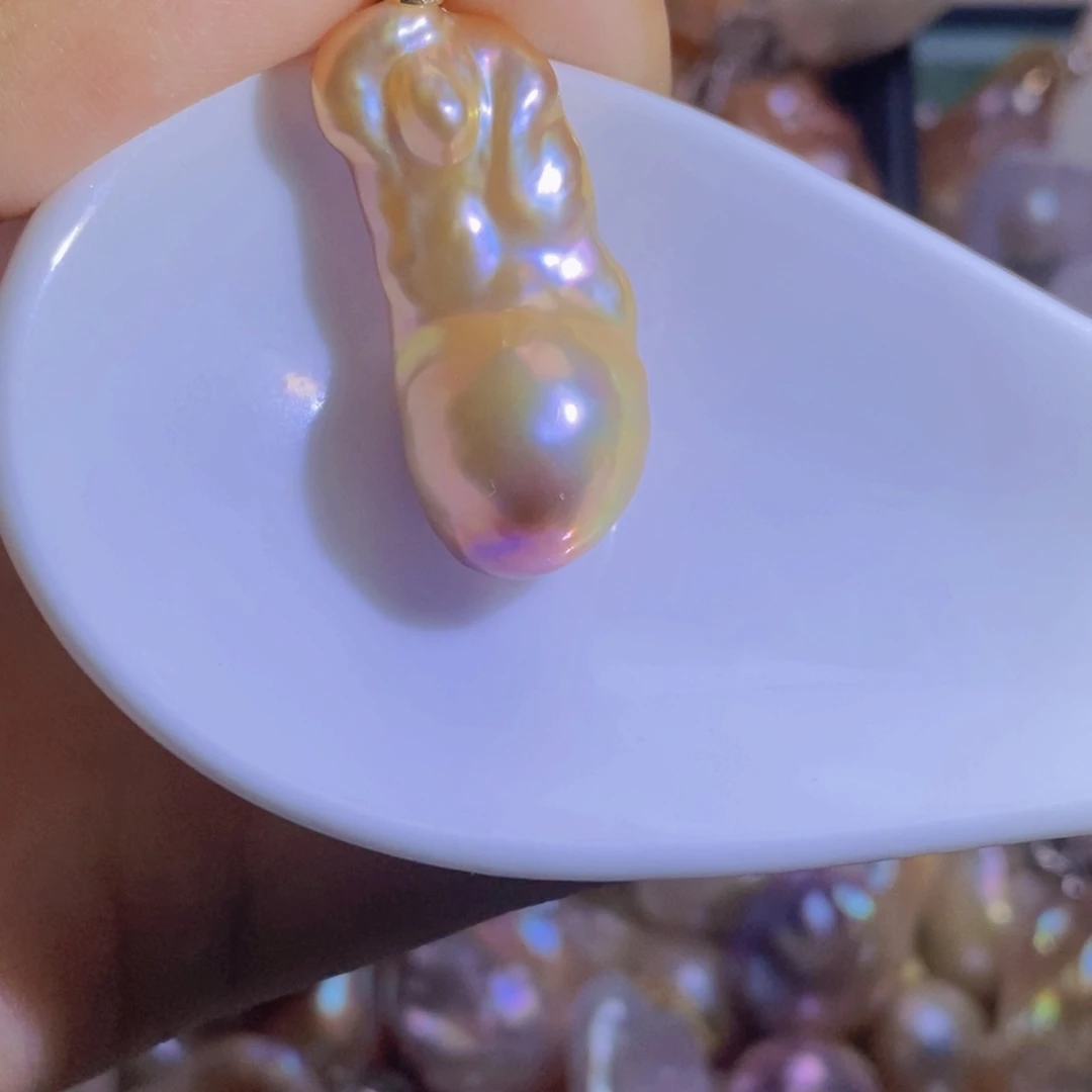 合金淡水珍珠微瑕天然淡水珍珠
