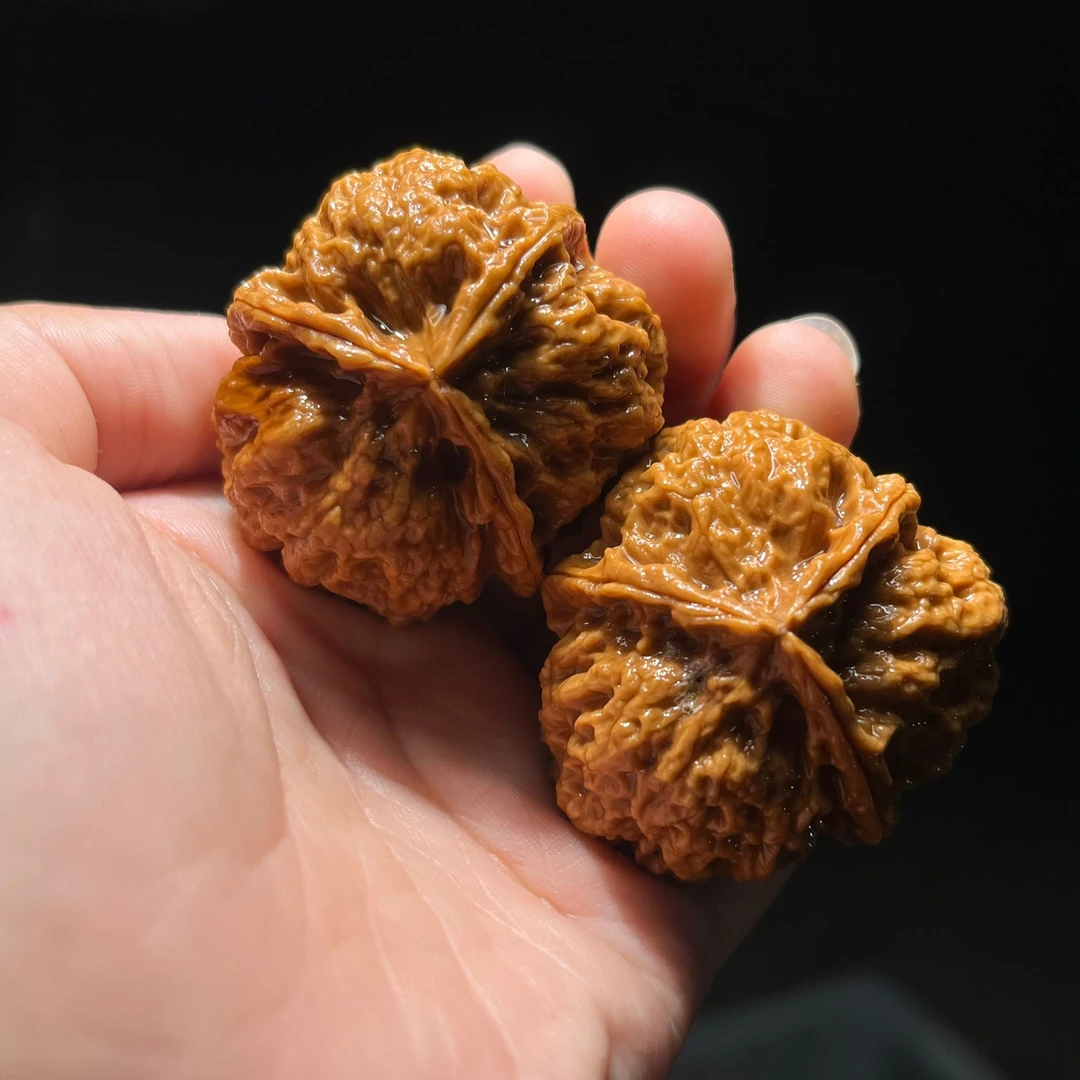 文玩核桃把件云铁名款 老太湖三棱 尺寸可选