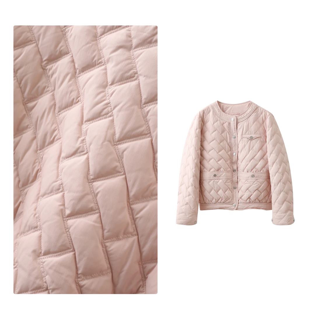 门店8&9/9！捡漏小香风，仅一批/轻量白鸭零压短款羽绒服外套M13430