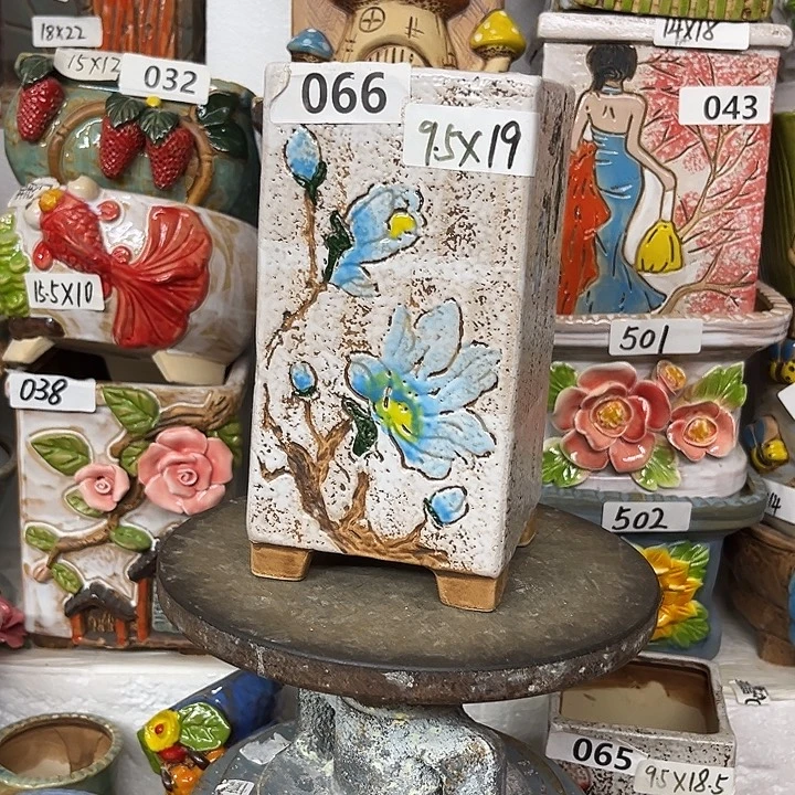 粗陶材质多肉花盆