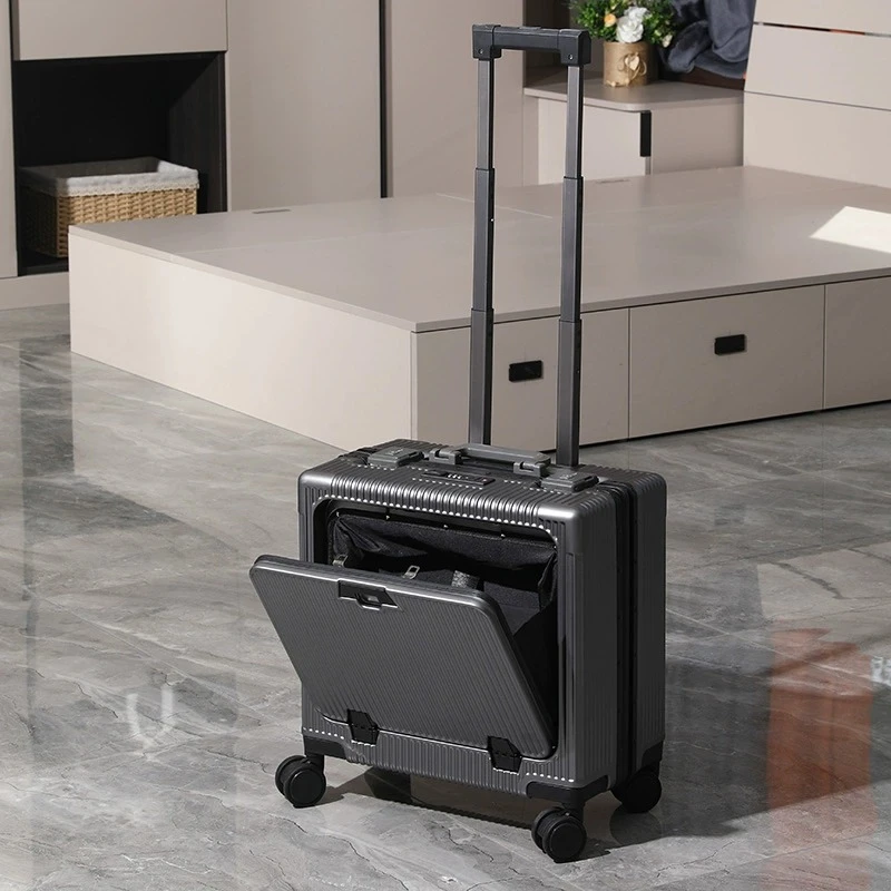 多功能前开口登机箱18寸小行李箱女免托运20小型密码箱16旅行箱子