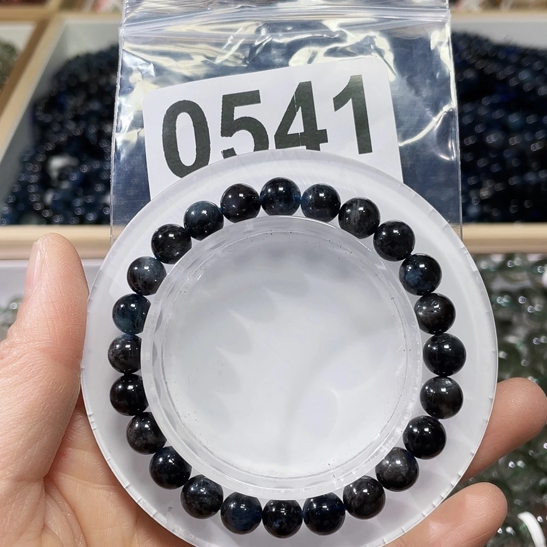 手链未镶嵌海蓝宝石黑爆闪海蓝宝7.7m