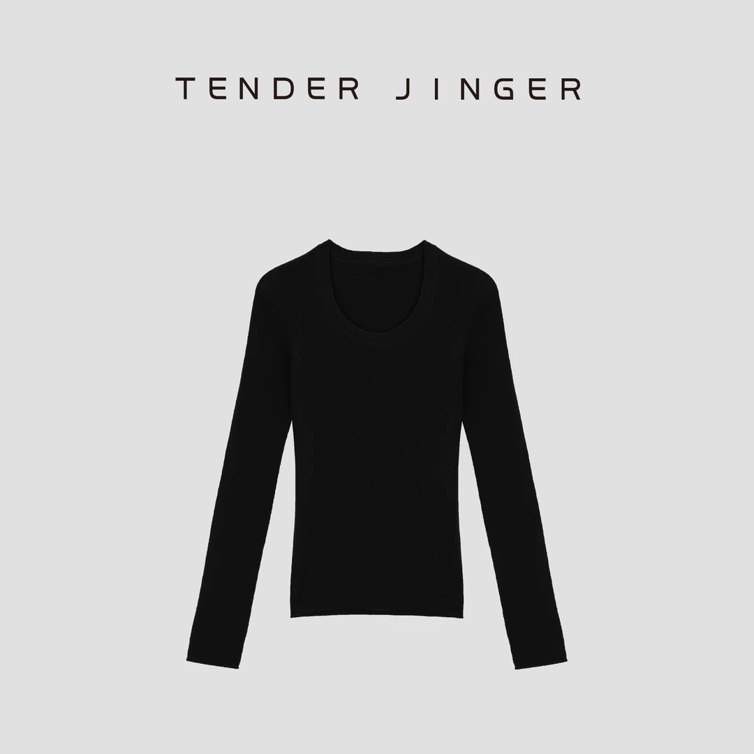 Tender Jinger【扬子纱】无缝U领扬子精纺可机洗长T53AMM41114