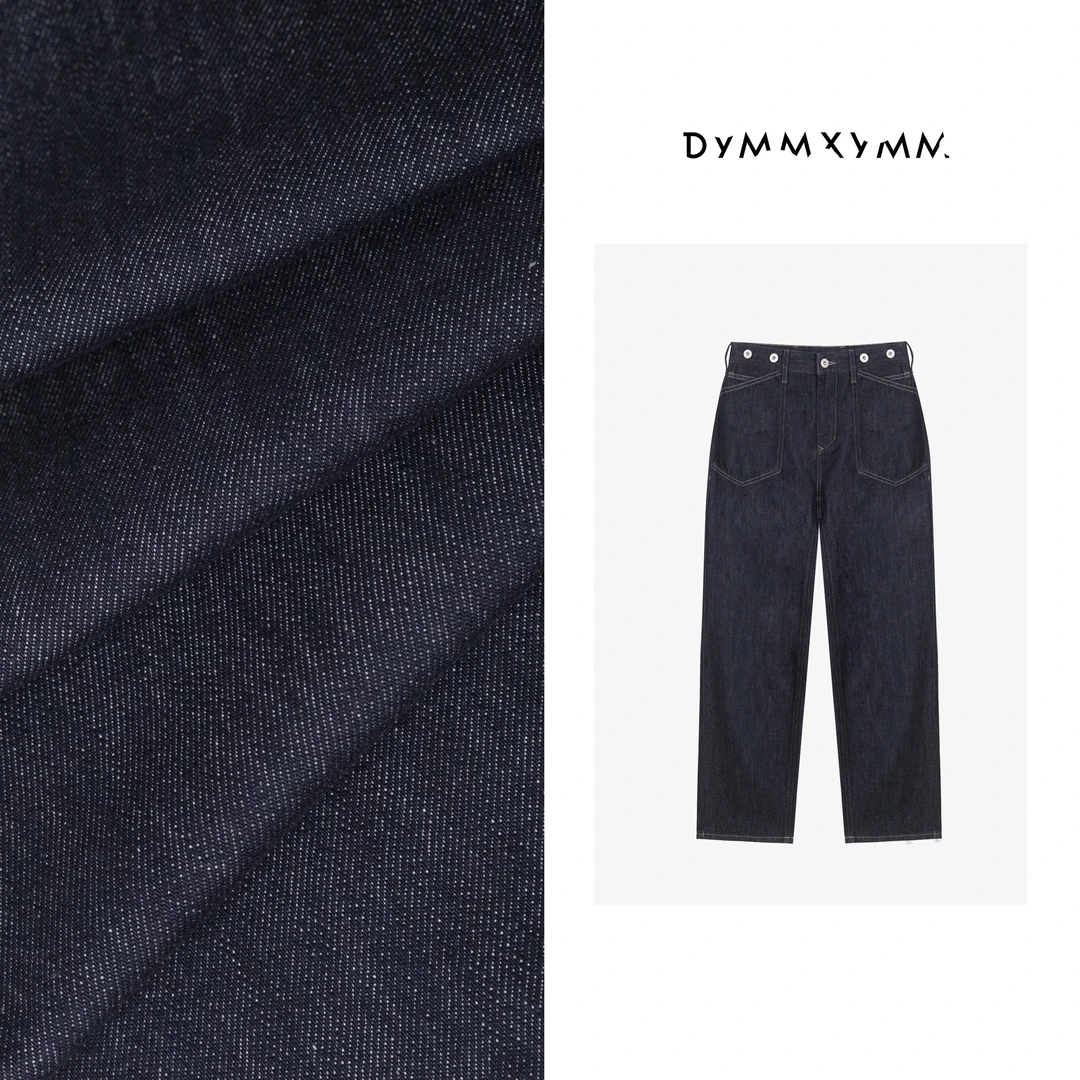 【DYMMXYMM】-《景澜》-巴家.秋款宽松明显口袋腰多扣牛仔裤-5FWY6330