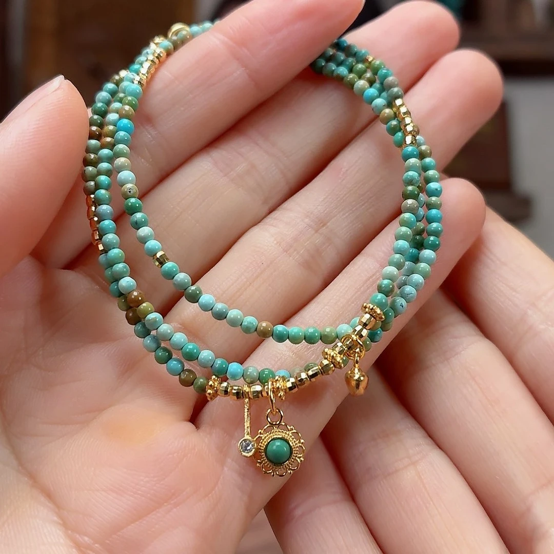 银S925镶嵌绿松石珠宝奇石