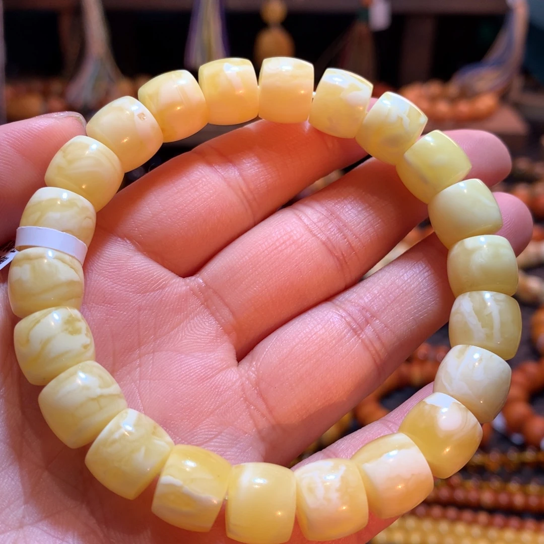 蜜蜡未镶嵌手串蜜蜡手串