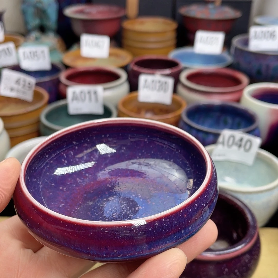 老***哥摆件陶神后钧瓷原产地高温微瑕