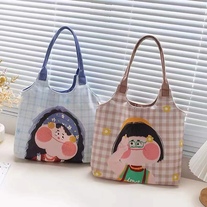 B004 帆布包女新款大容量背心包上班通勤手提单肩包夏天托特包