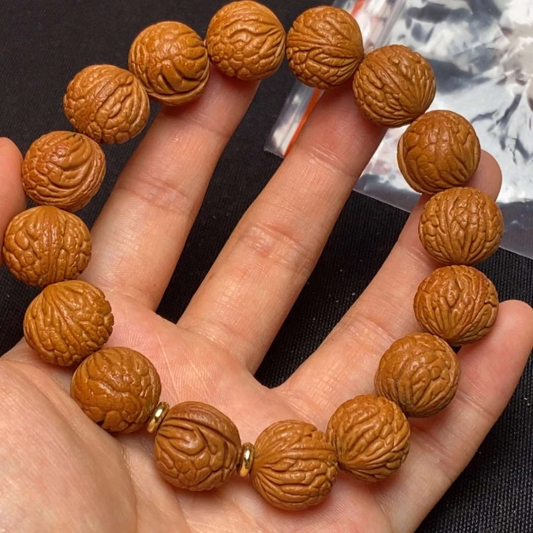 桃核手串秦岭龙纹桃核1