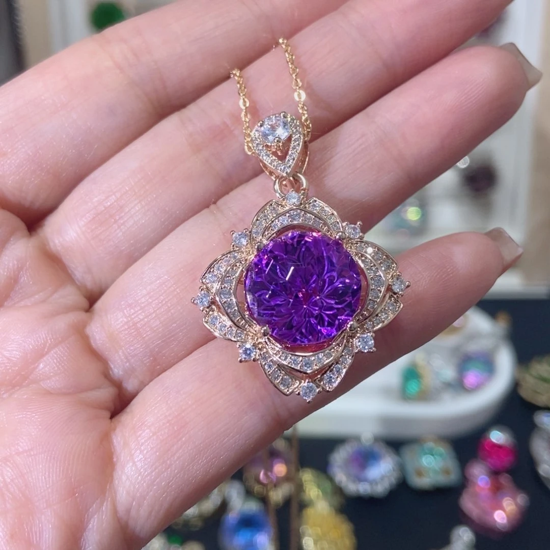 66锆石（处理）吊坠