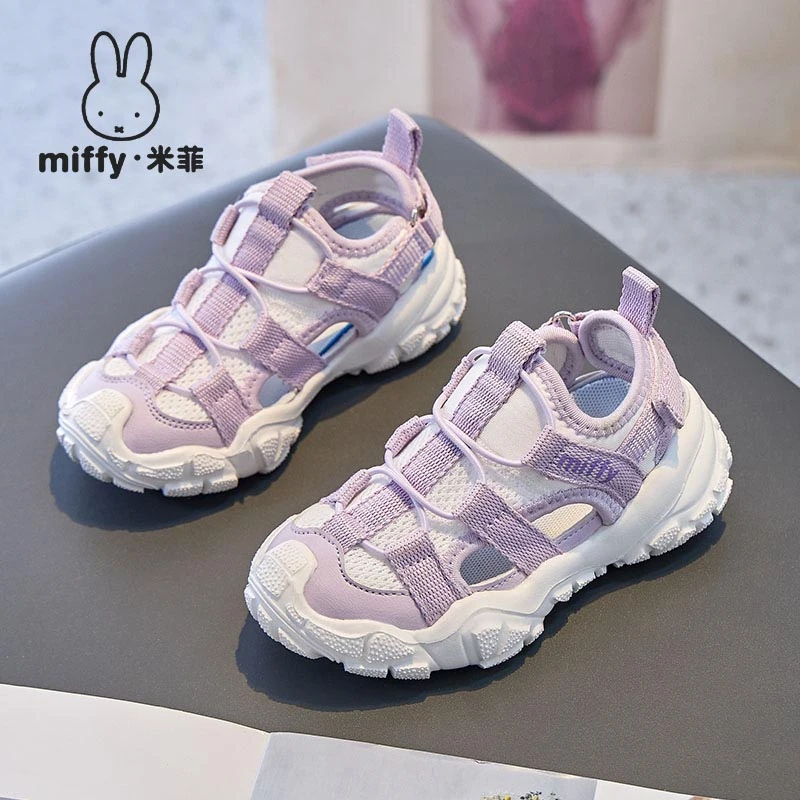 米菲夏季新款六一儿童鞋女童镂空休闲软底女童凉鞋儿童儿童凉鞋