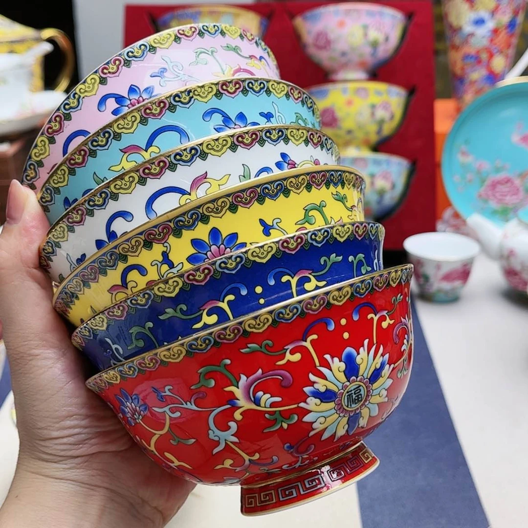 【闪购商品】珐琅4.5寸6个………………