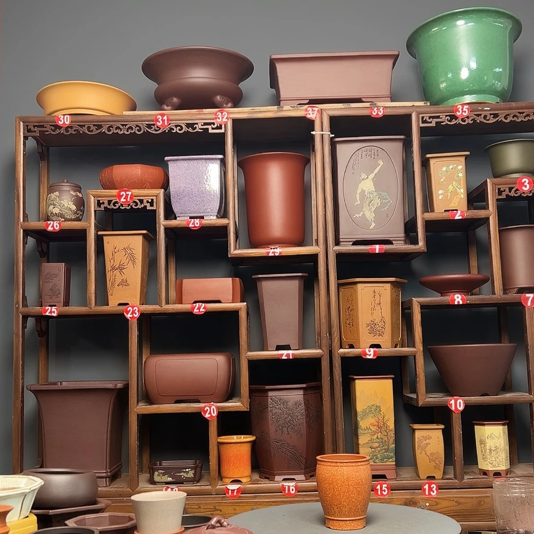 波***特花盆紫砂紫砂花盆