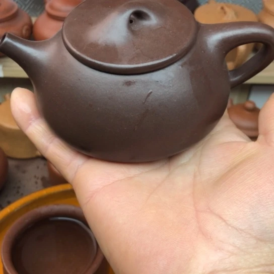 茶壶紫砂紫泥石瓢200豪升左右