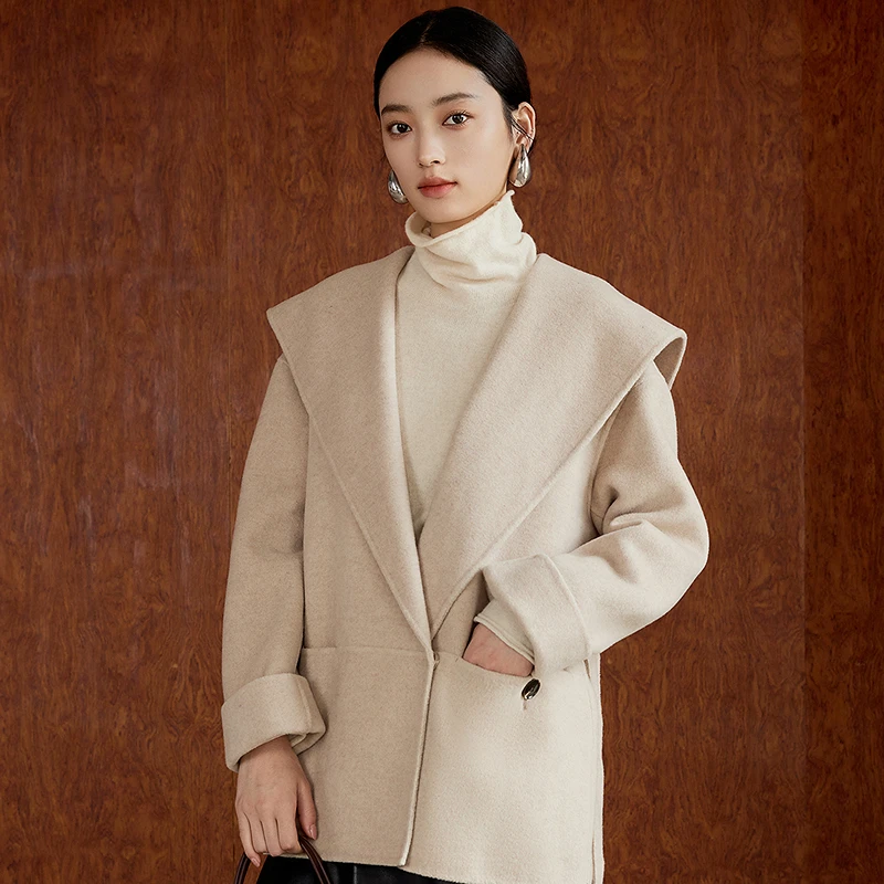 【简衣专属】BADINA毛呢外套644A249