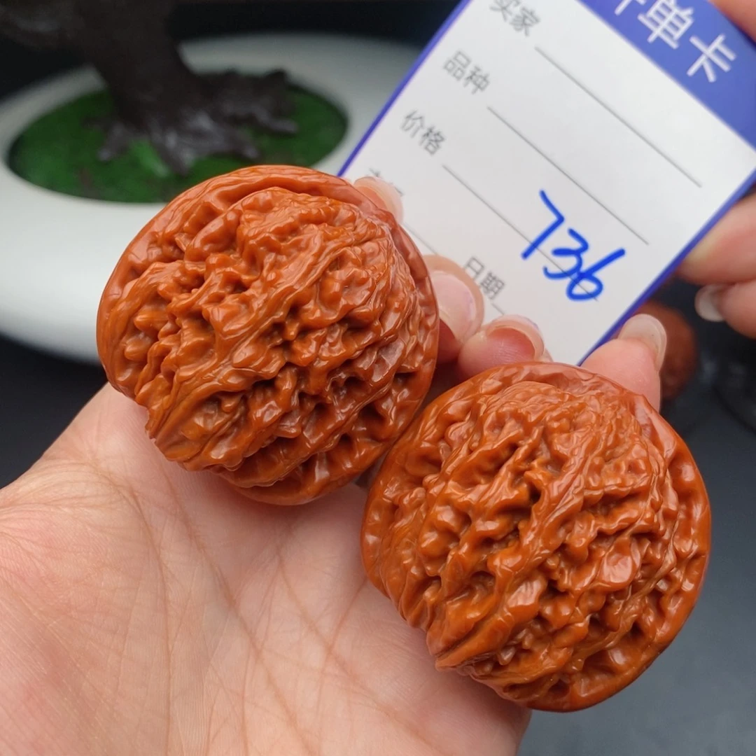 文玩核桃把件42四座楼736