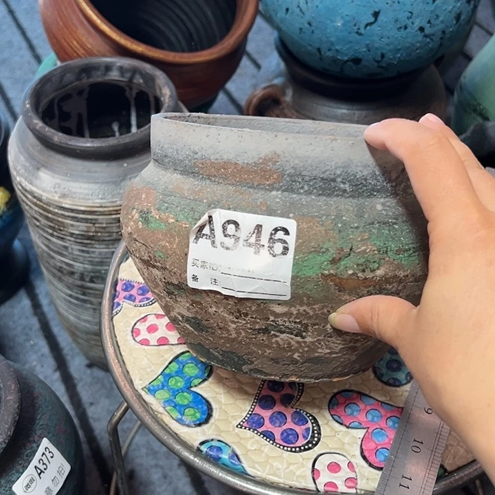 做旧盆默认打孔高13口15