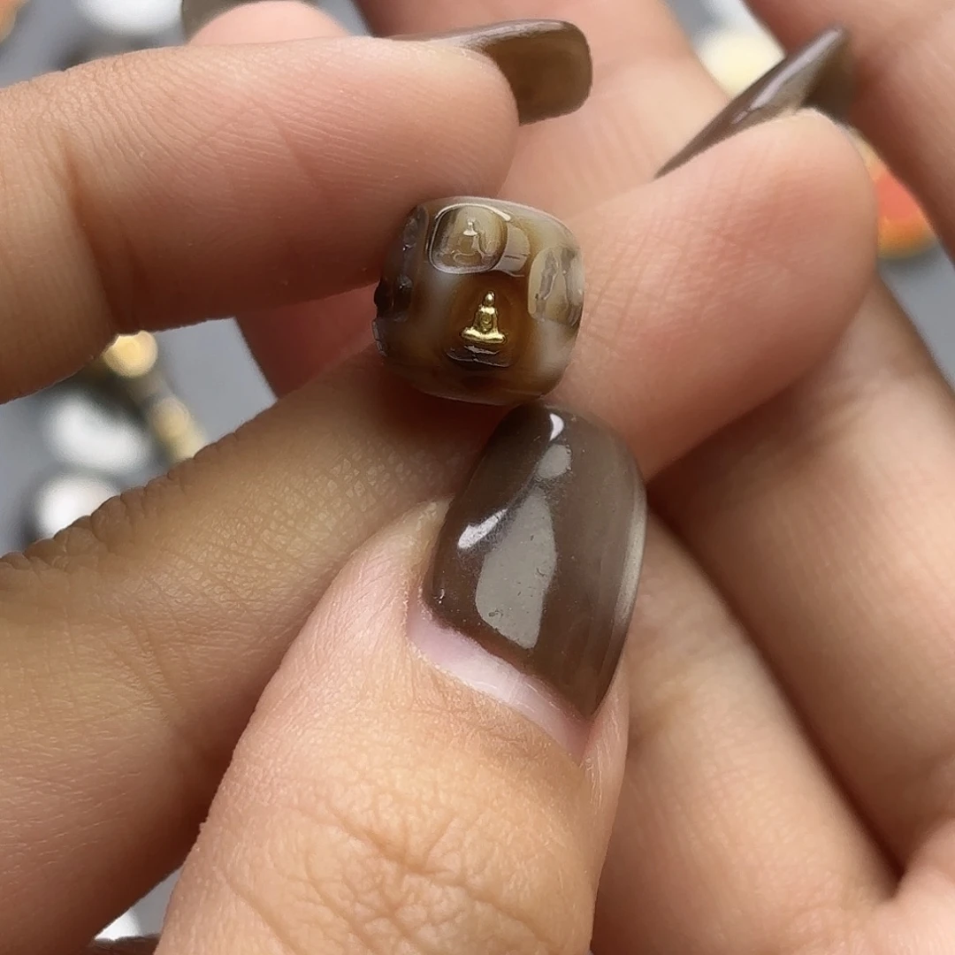 玛瑙/玉髓未镶嵌文玩配饰10mm