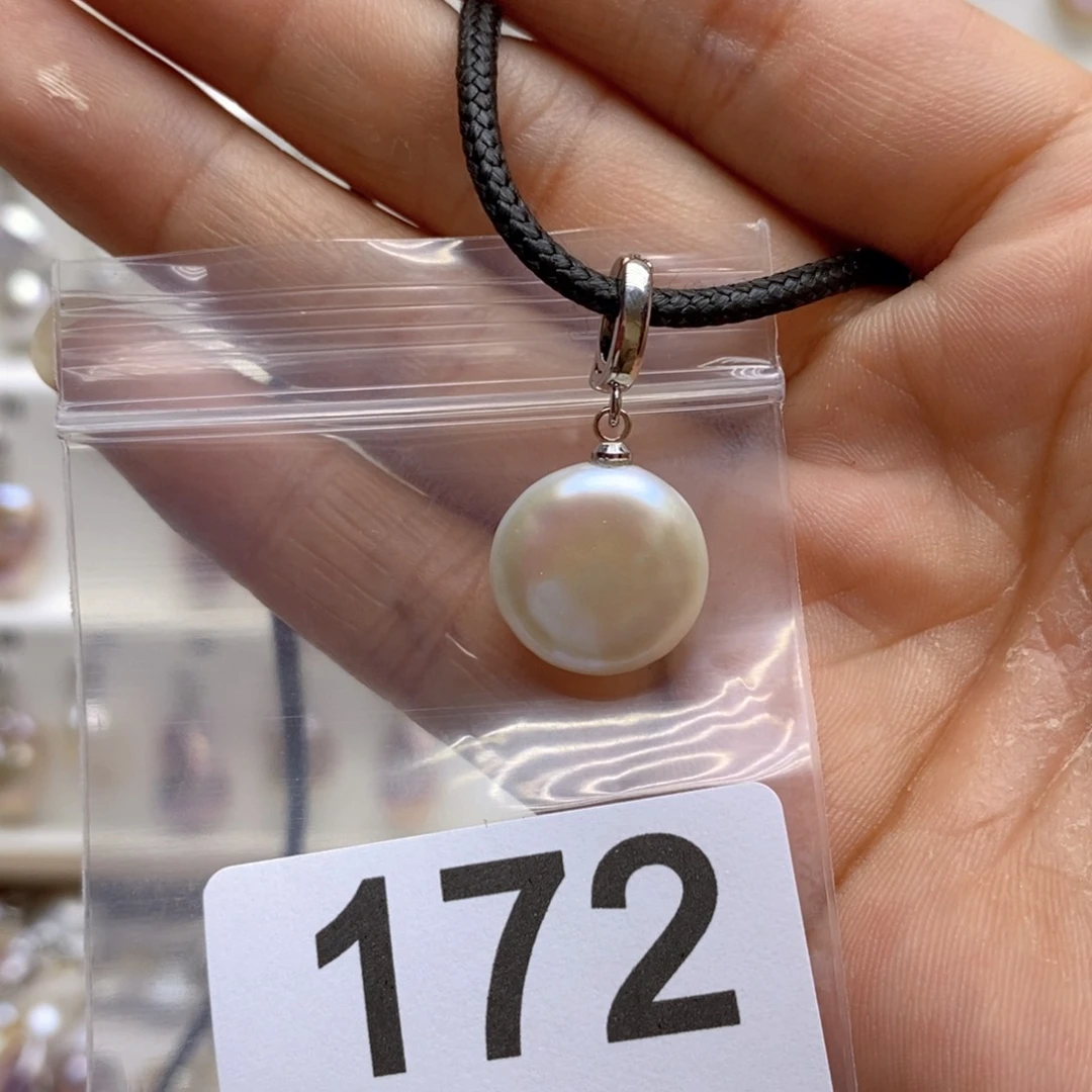 淡水珍珠颈饰银S925镶嵌172