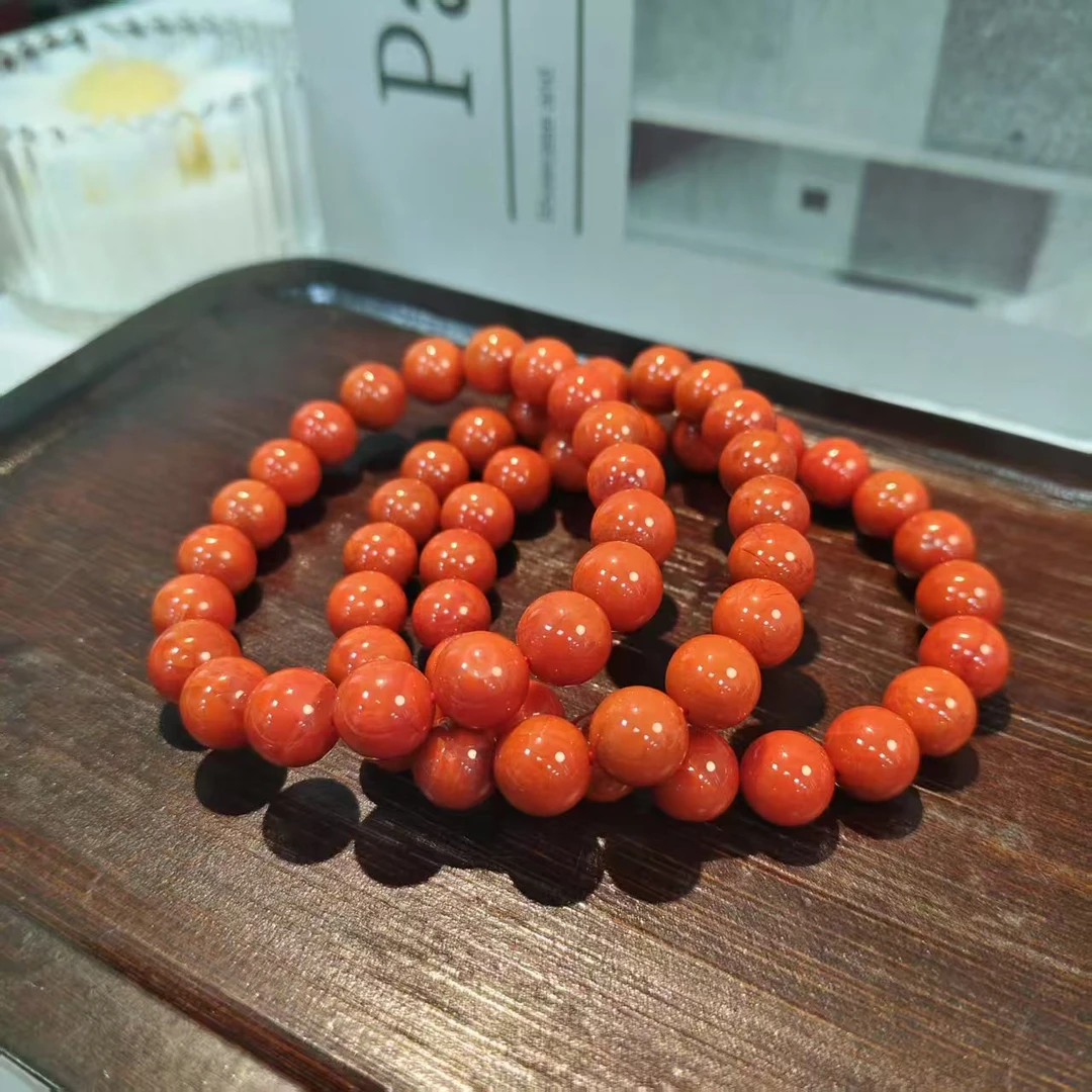 【书记甄选】南红单圈 约9mm 多样性发一件 YW2814