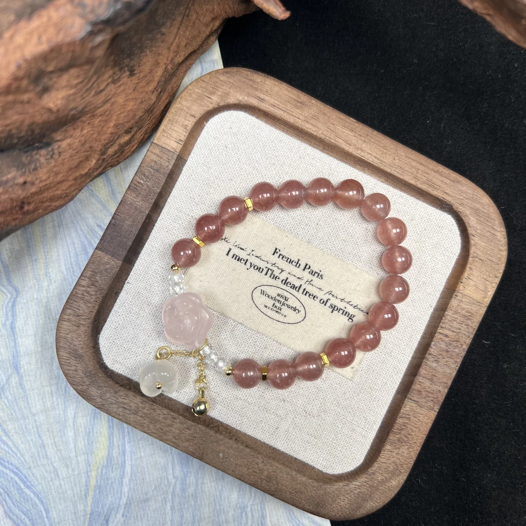 【曼塔玫瑰】TGS天然水晶手串原创设计  K72