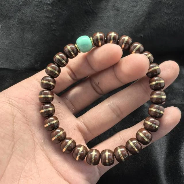 【地主专属】26 G39489-紫金鼠实心DIY腰带手串-多样性发其一9-10mm