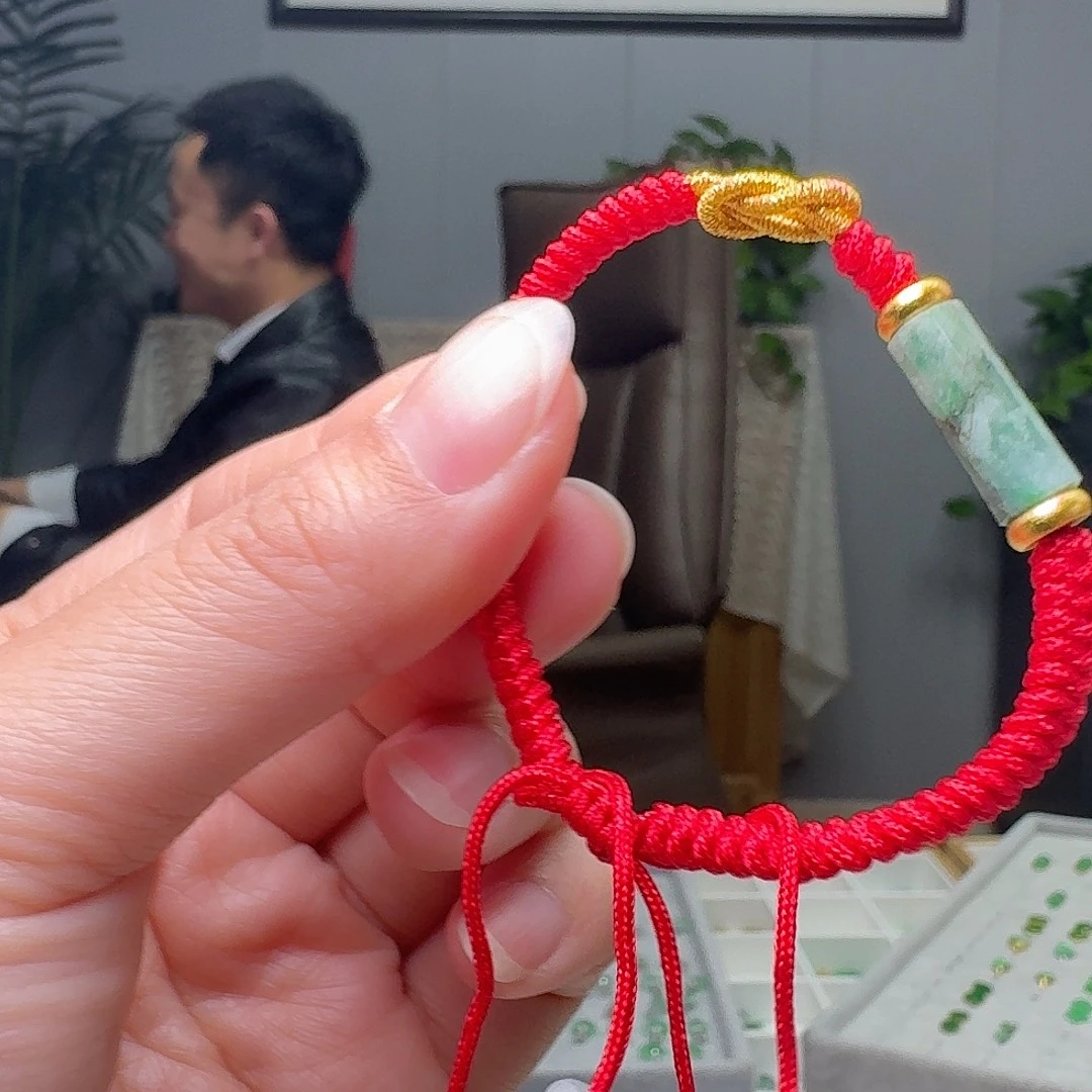 翡翠未镶嵌手链天然
