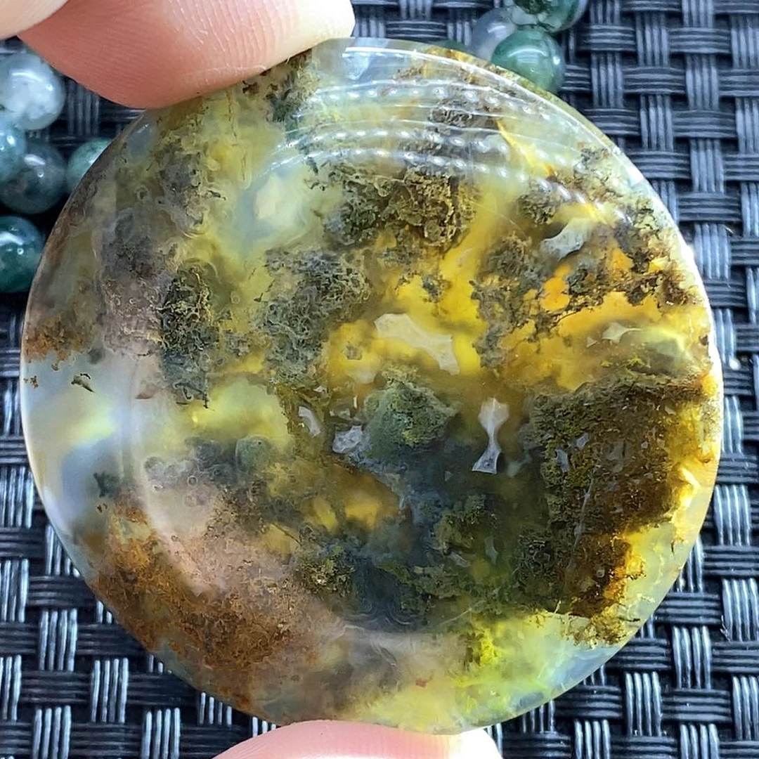 玛瑙/玉髓颈饰未镶嵌金**豆