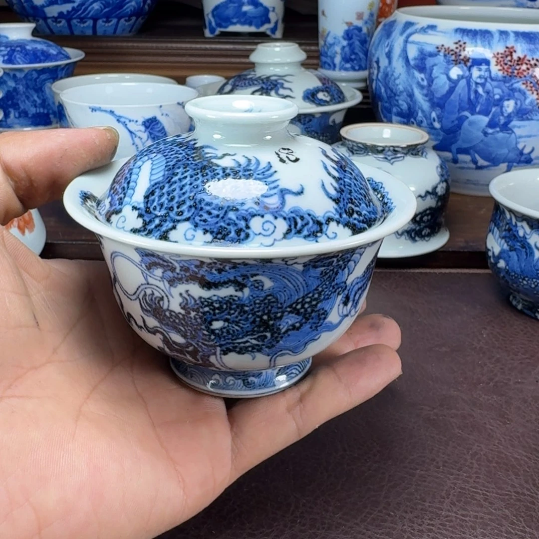 樂***珞瓷片当代景德镇陶瓷手绘茶具