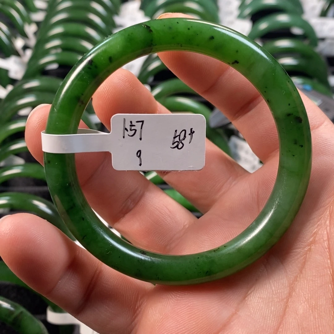 和田玉（碧玉）未镶嵌手镯58