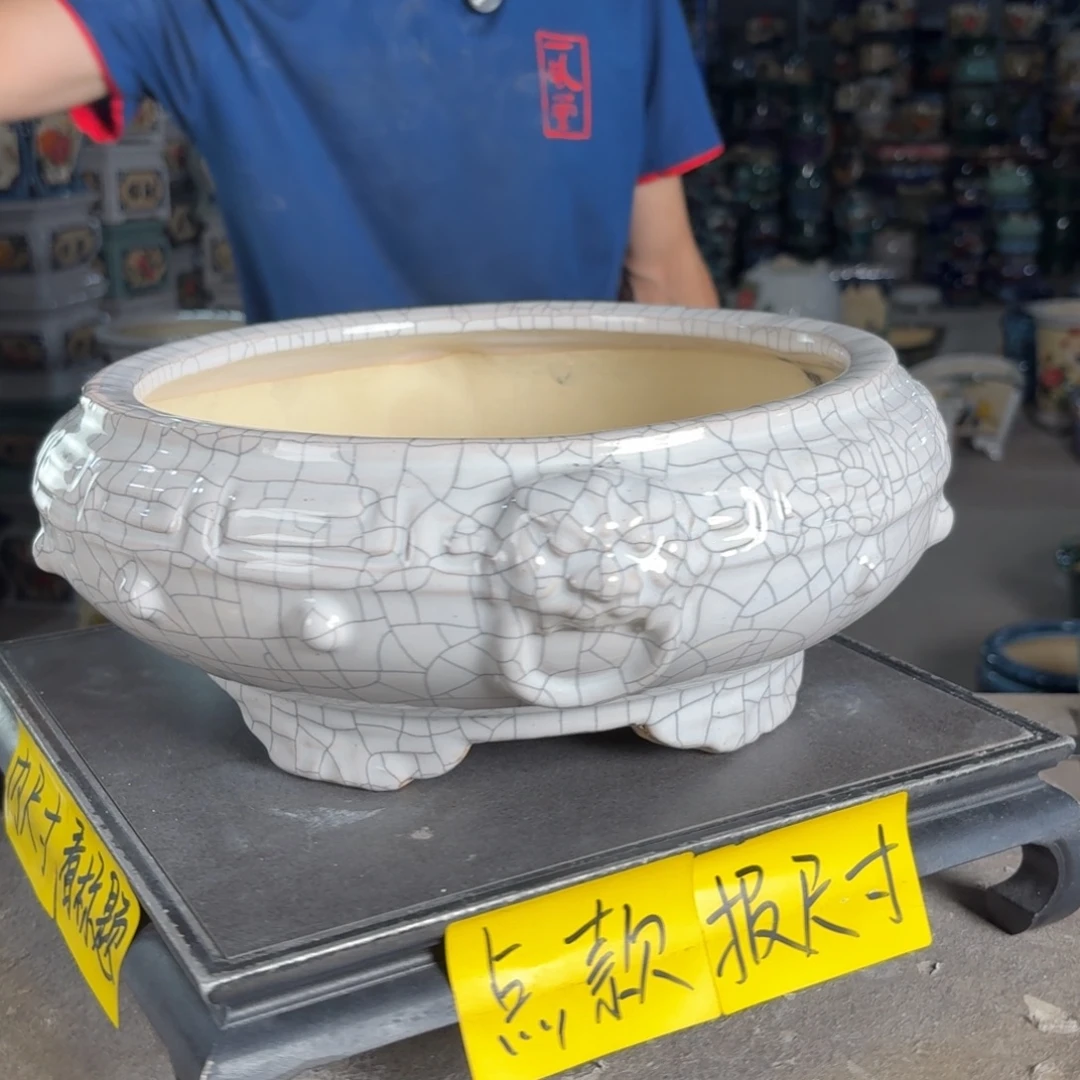 一风堂石湾花盆 内25*9编号174