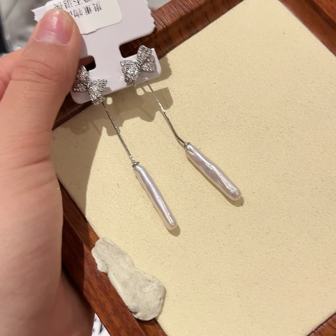 淡水珍珠耳饰合金