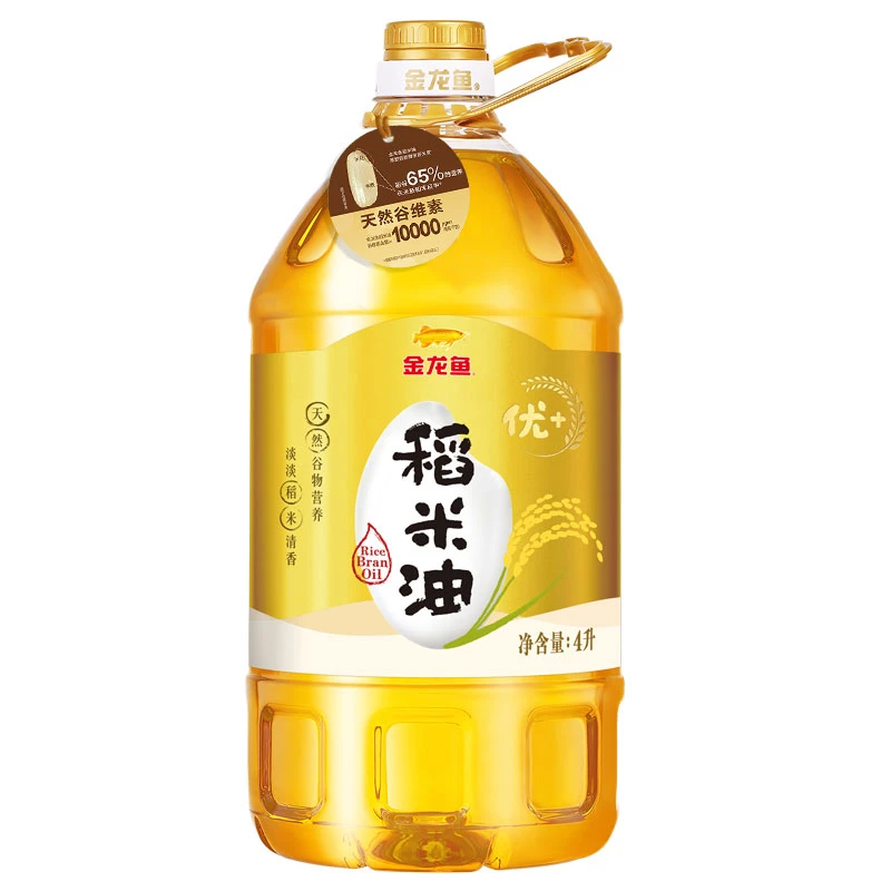 【金龙鱼】优+稻米油4L×1桶囤货