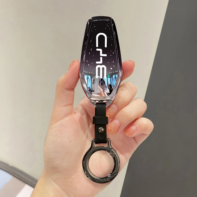 比亚迪元plus汽车钥匙套秦plusdmi/海豚/汉dmi海豹汉ev驱逐舰05包