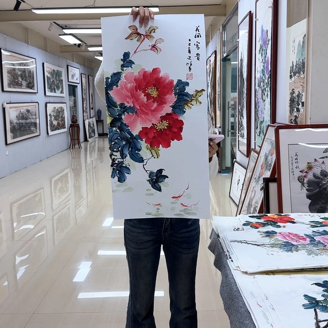 国画国画作品多次