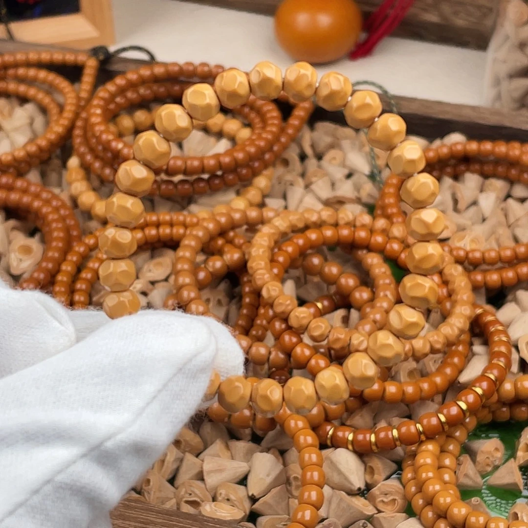 橄榄核手串老挝核核尖手串无相6.9