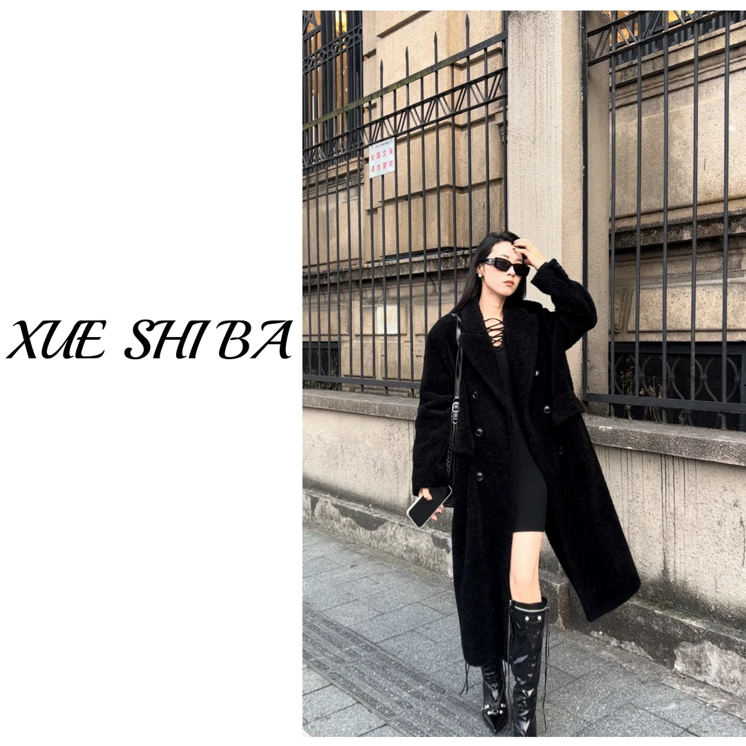 【秀场画报】反季清~韩版百搭西装大衣羊剪绒冬装外套女&100澳羊毛