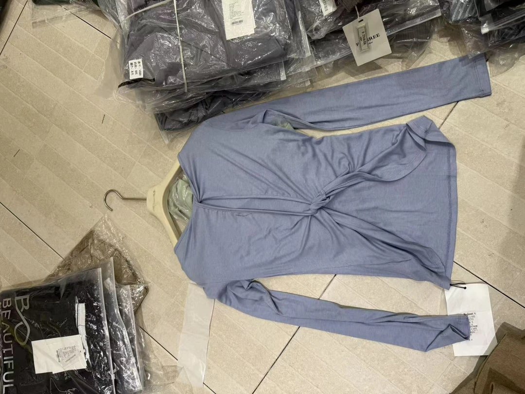 欧美小众早秋性感扭结镂空露背小一字领显瘦长袖T恤打底衫女