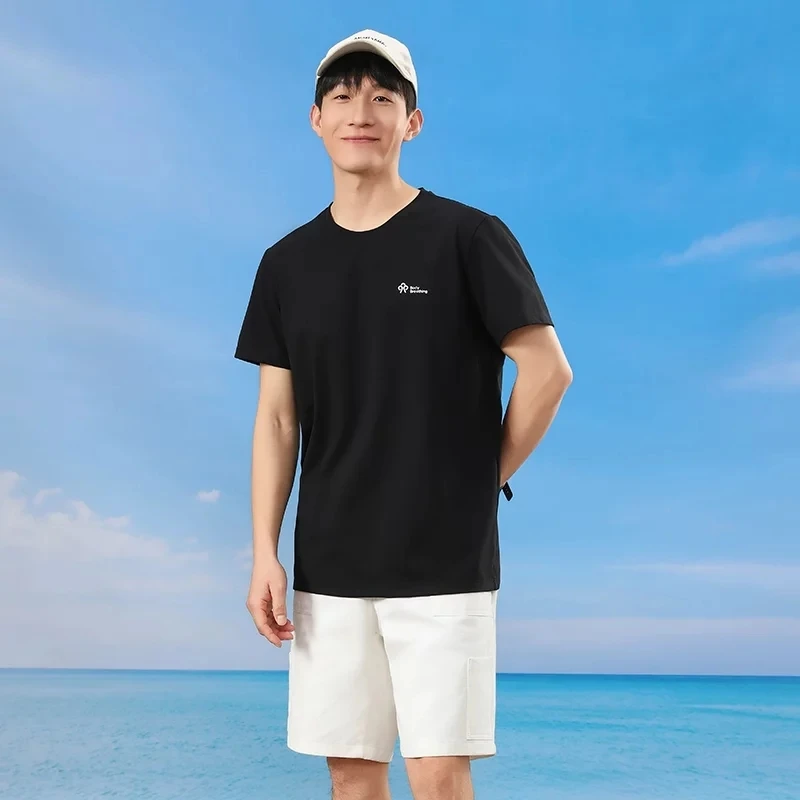 【7A抑菌+凉感】2025新款男款索罗那短袖夏季防晒t透气速干圆领半袖