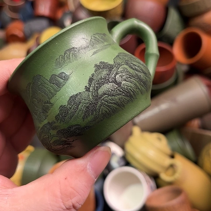 紫砂茶杯全手工紫砂主人杯