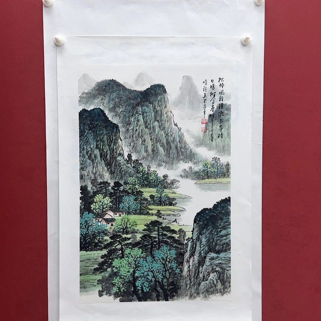 国画国画纯手绘作品欣赏 70*45