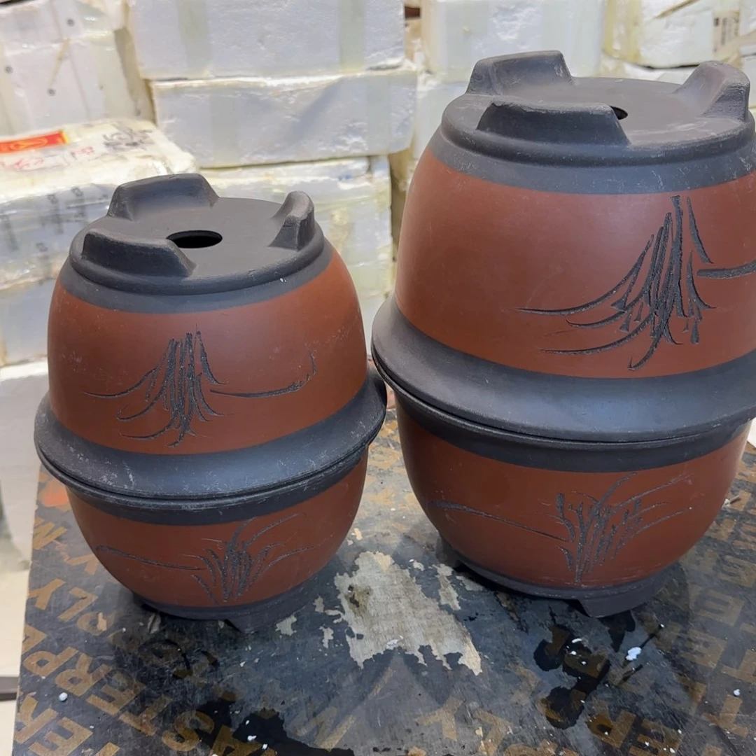 紫砂花盆口径18.12/14.10口径