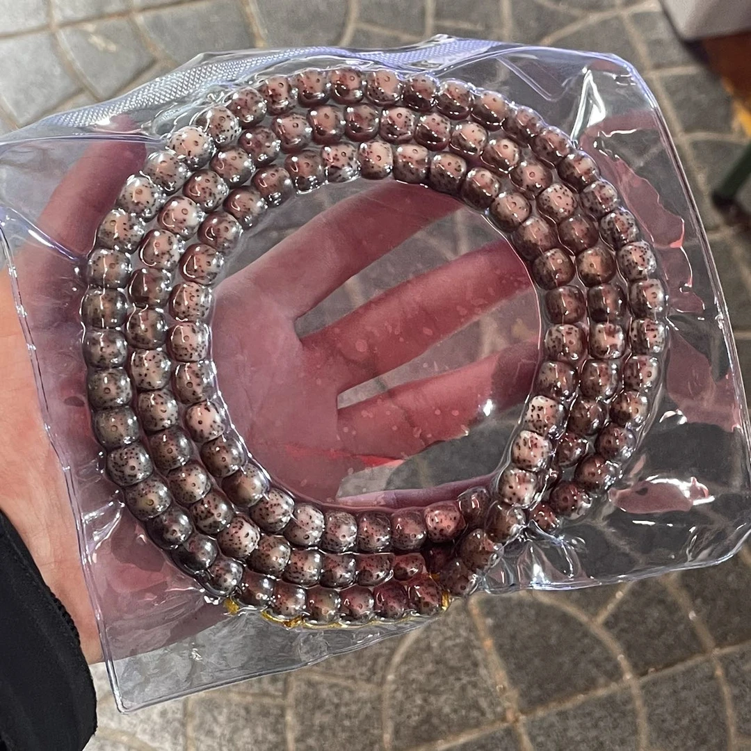 【佳哥严选】J57428-星月老型脖挂（奶奶灰）-尺寸10*9mm左右