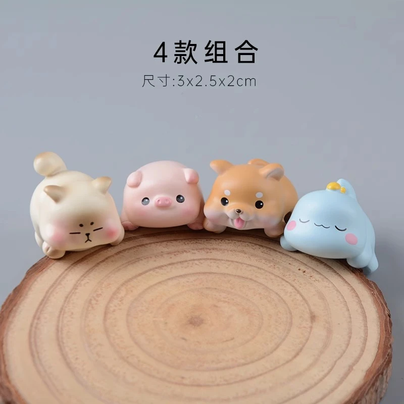 车载摆件显示屏电脑车内饰品摆件中控台装饰汽车内饰治愈猫咪柴犬