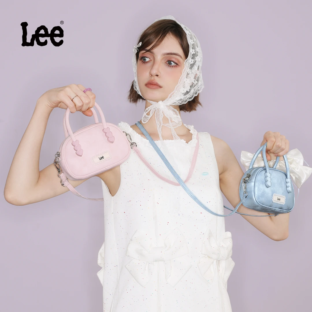 Lee官方新款手提包女流行百搭保龄球包日常通勤小包高级感单肩包