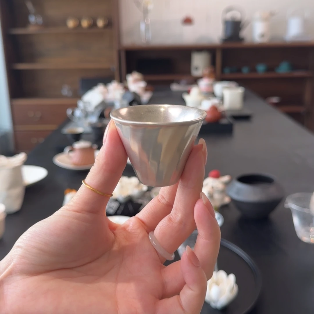 全鎏银主人杯品茗杯