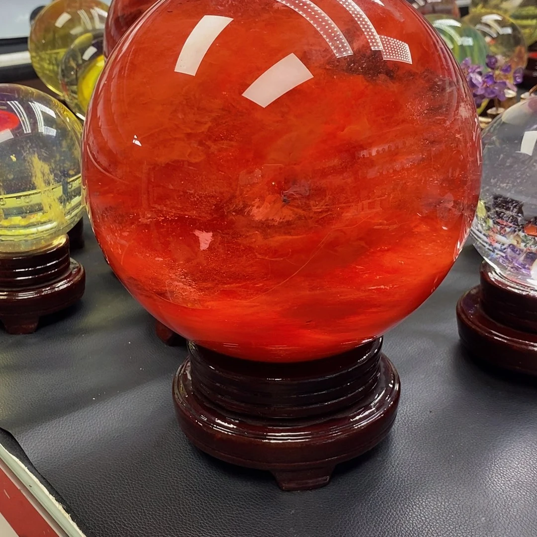 石材20.2厘米红水摆件