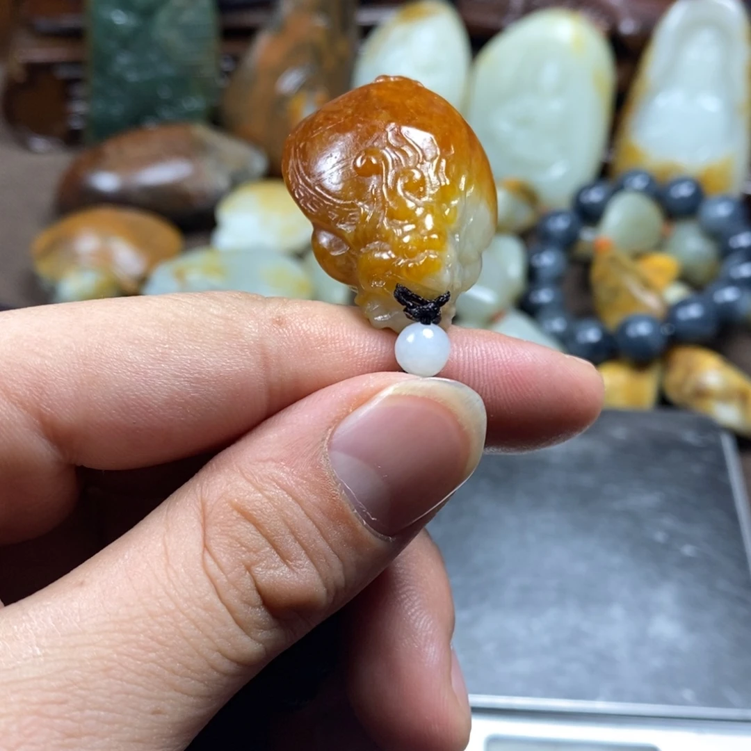 和田玉未镶嵌挂件